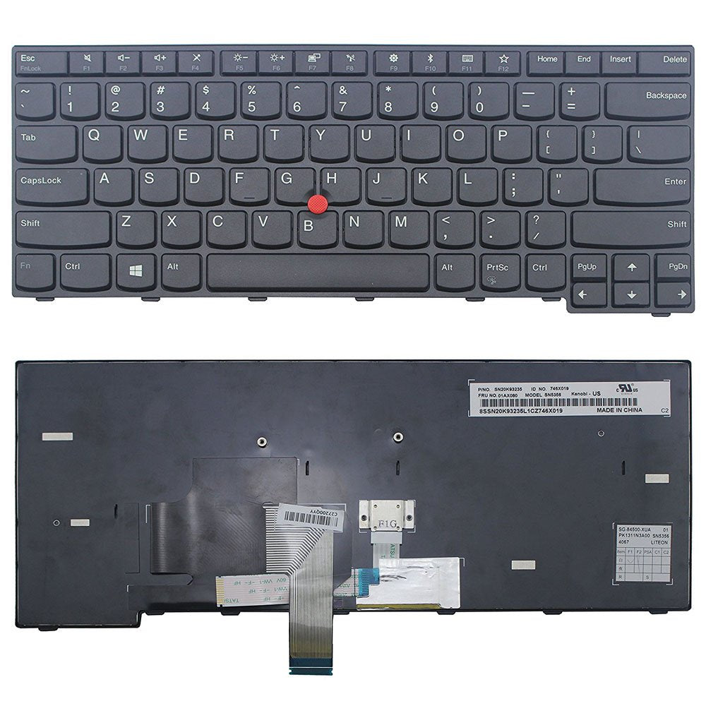 New US Black Keyboard Replacement for Lenovo IBM P/N: 01AX030 01AX040 01AX000 SN20K93155 KENOBI-84US 01EN468 SN20L82457 SG-85950-XUA CS13T LARUE3-USE