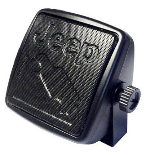 Mopar JPCBSJI Officially Licensed Small, Wedge Mount Extension Speaker w/3.5mm Plug. Jeep Wordmark and Image Embossed Screen