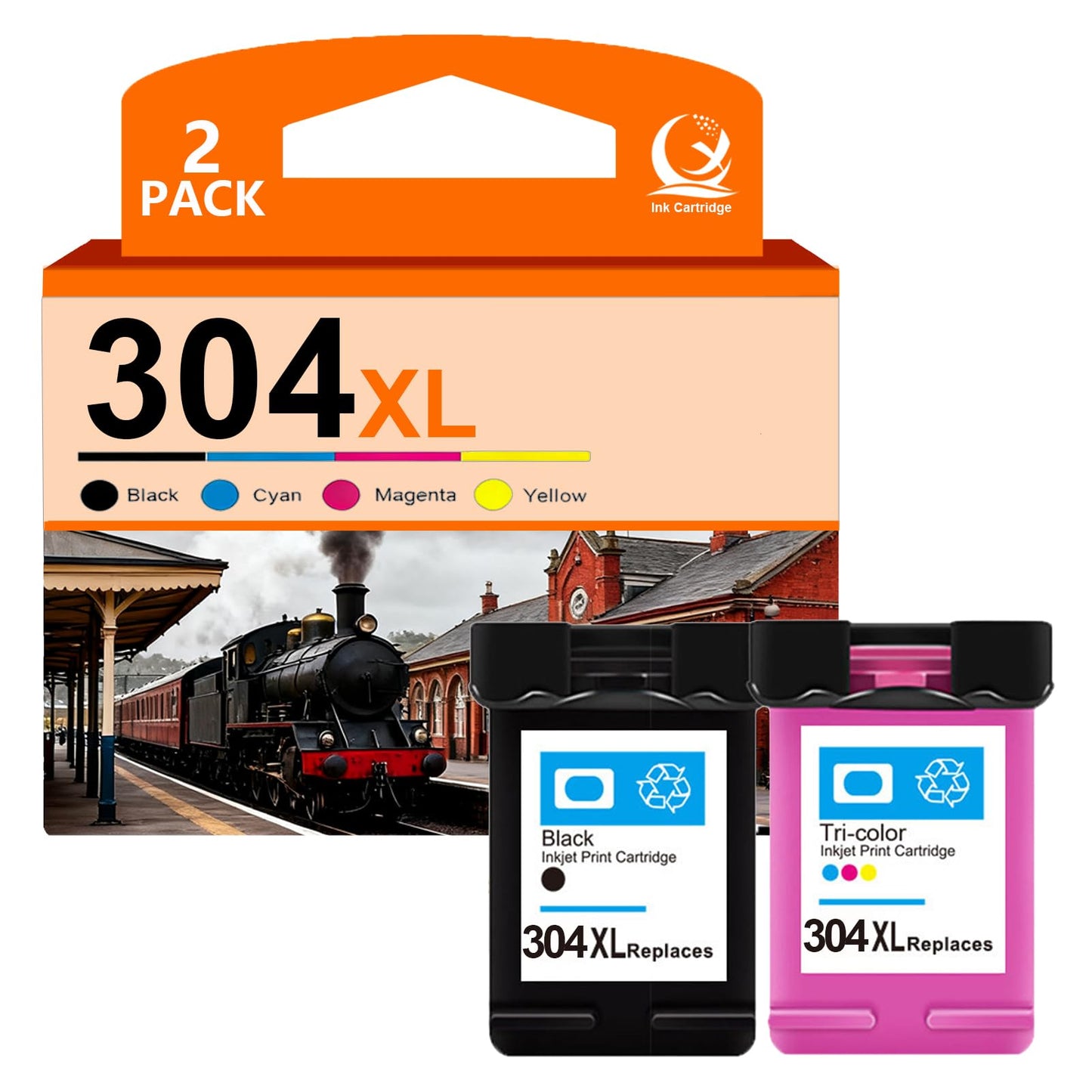 304XL Compatible Ink Cartridge Replacement for 304 XL Cartridge Work for HP AMP 100 120 125 130 Envy 5030 5032 5020 5010 Deskjet 3760 2630 3750 2620