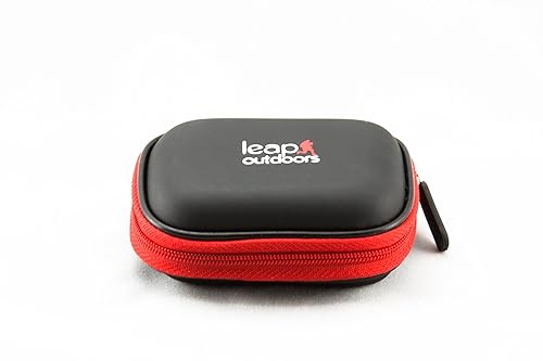 Leap Outdoors Weather-Resistant Protective SD Memory Card Storage Case for Photography & Trail Camera - 12 SD Cards, Mesh Pocket
