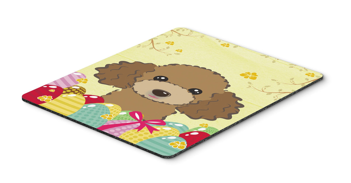 Caroline's Treasures BB1938MP Chocolate Brown Poodle Easter Egg Hunt Mouse Pad, Hot Pad or Trivet for Home Office Gaming Working Computers Laptop