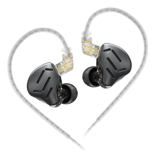 KZ Zax in Ear Headphones 7BA+1DD Hybrid 16 Drivers HiFi Noise Cancelling in Ear Monitor, Zin Alloy Shell Metal Wired Earphone with 3.5mm Jack…