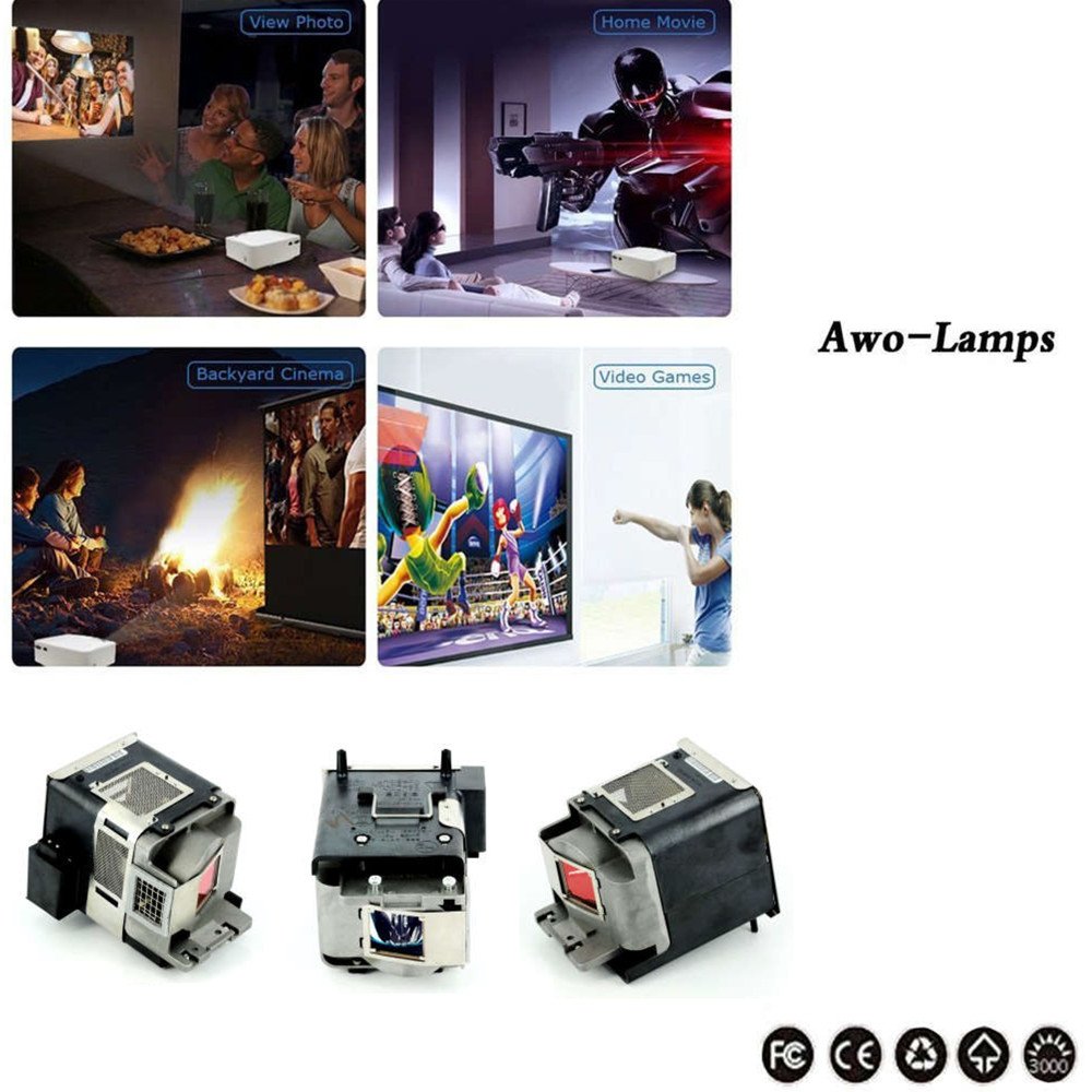 AWO VLT-XD560LP Premium Replacement Lamp with Housing for Mitsubishi