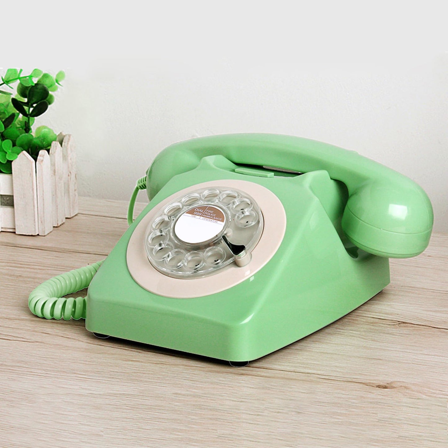 Benotek Telephone, Corded Landline Phones for Home, Retro Old Fashion Home Phone with Rotary Dial Keypad, Antique Old Fashion Telephones Novelty Gift