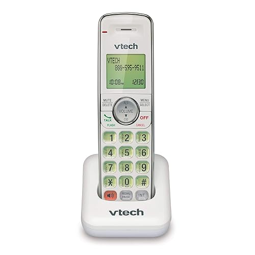 VTech CS6409-17 Accessory Cordless Handset, White | Requires a VTech CS6419 or CS6429 Series Cordless Phone System to Operate