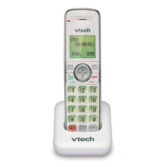 VTech CS6409-17 Accessory Cordless Handset, White | Requires a VTech CS6419 or CS6429 Series Cordless Phone System to Operate