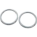 Kuryakyn 7377 Chrome Front Fairing Speaker Grills for 2014-19 Harley-Davidson Motorcycles: Corona, Pack of 2
