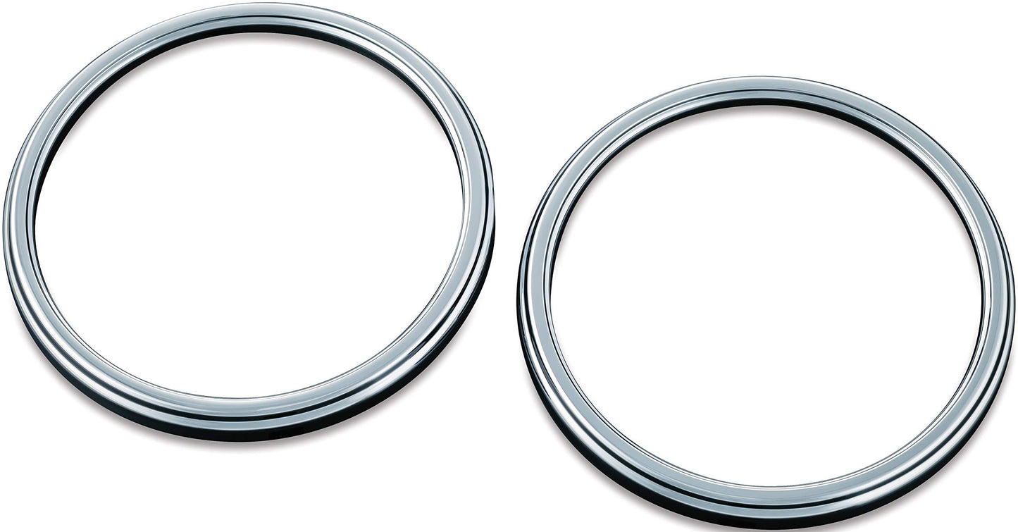 Kuryakyn 7377 Chrome Front Fairing Speaker Grills for 2014-19 Harley-Davidson Motorcycles: Corona, Pack of 2