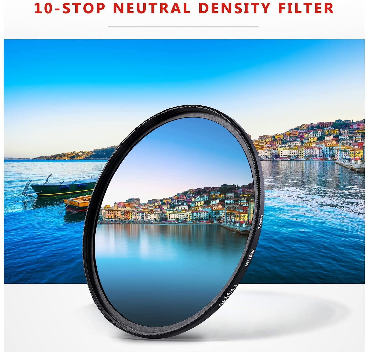 GREEN.L 67mm ND1000 Filter, Slim 10-Stop Fixed Neutral Density 67mm ND Filter for Long Exposure Photography