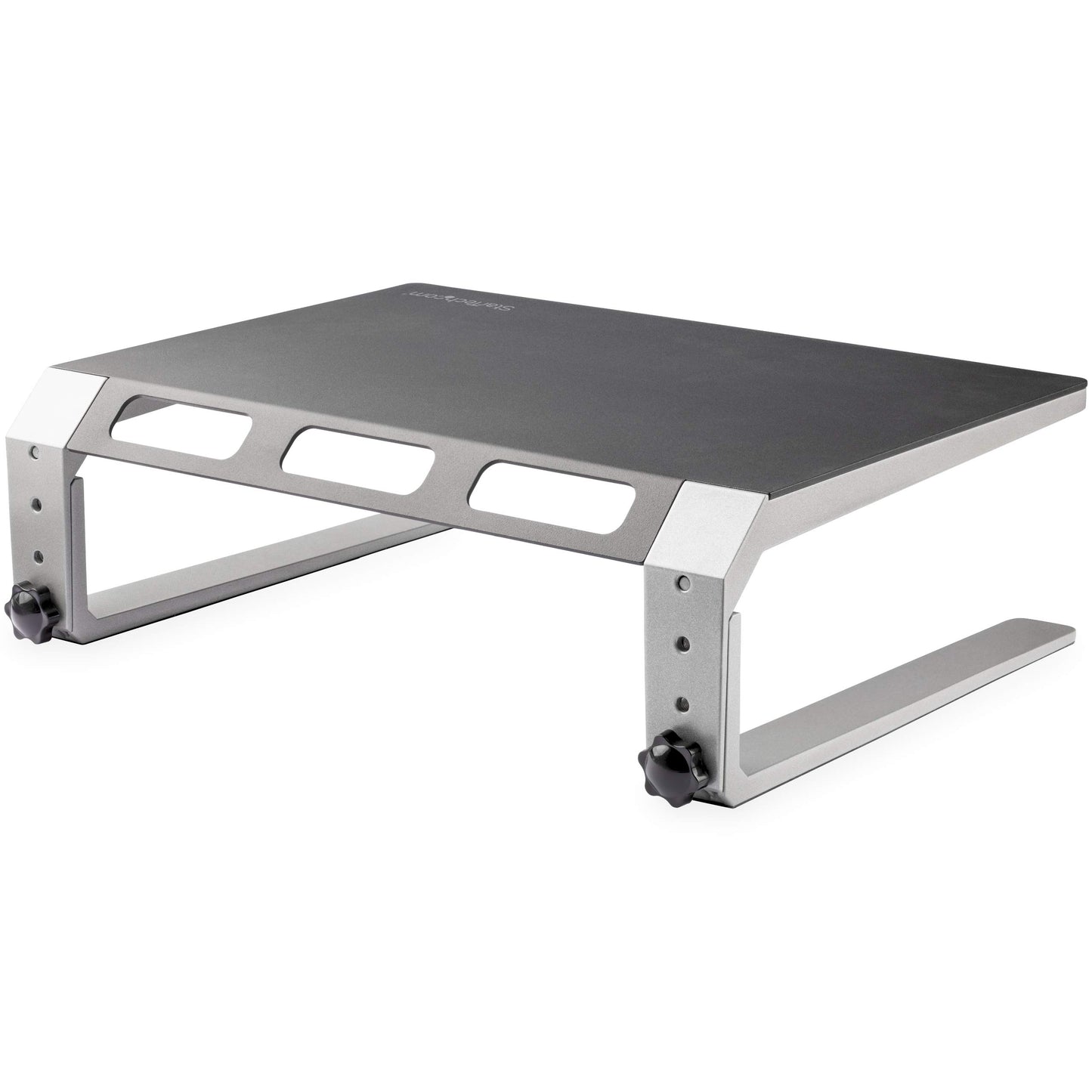 StarTech.com Monitor Riser Stand - for up to 32" (22lb/10kg) Monitor - Height Adjustable - Computer Monitor Riser - Steel and Aluminum (MONSTND)