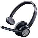 GEARit Wireless Bluetooth Headset with Mic - 35 Hrs Talk Time - for Trucker, w/Noise Cancelling Microphone & Mute Button - Easy to Set Up Wireless