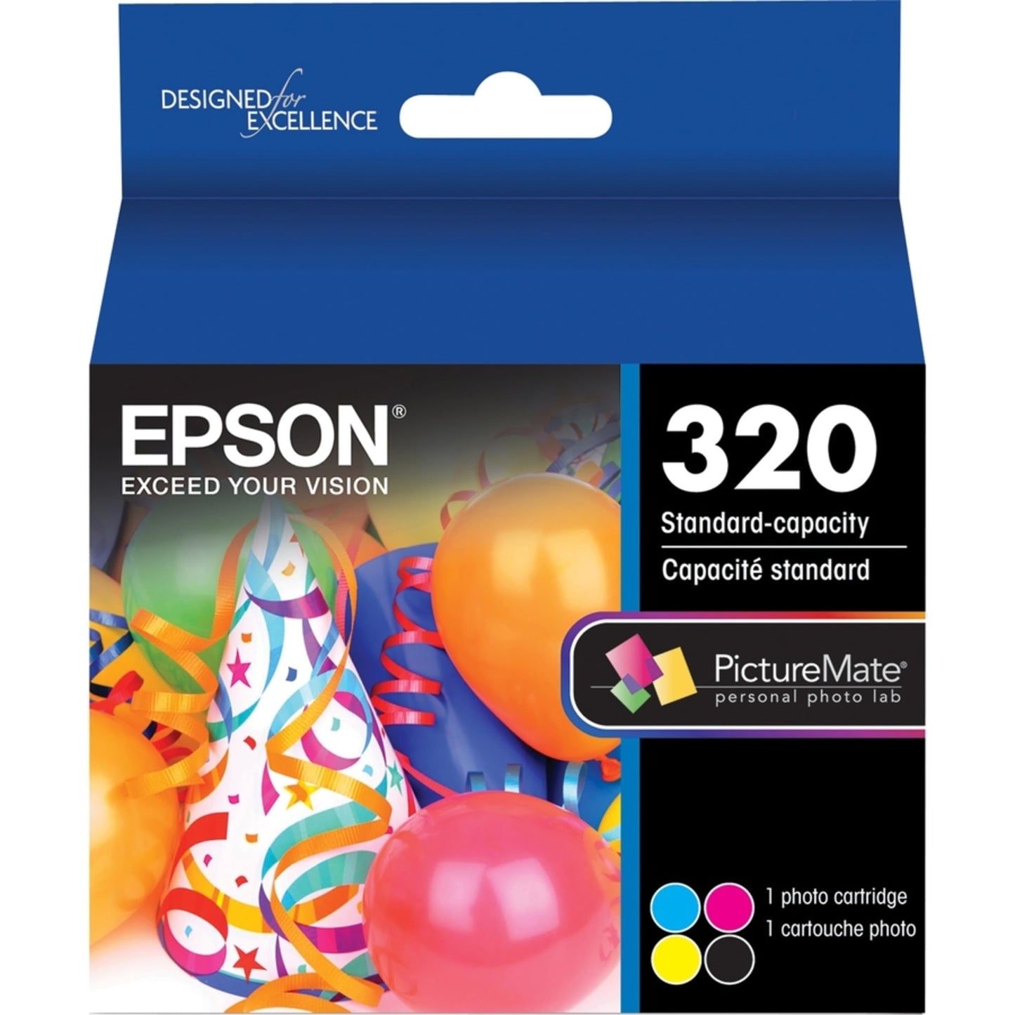 EPSON 320 Standard Capacity (T320) Works with PictureMate PM-400, Multicolor