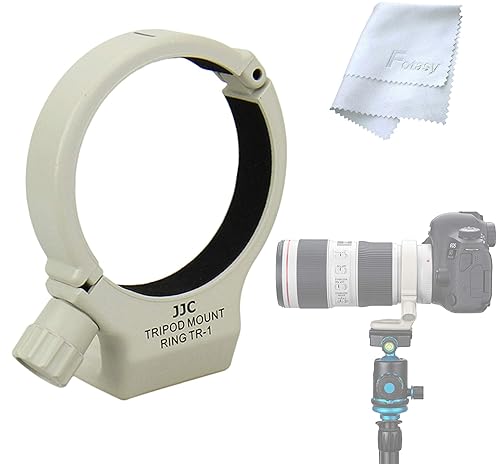 JJC Tripod Collar Mount Ring, Compatible with Canon EF 70-200mm f/4L /EF 70-200mm f/4L is/EF 70-200mm f/4L is II USM Lens, Replaces Tripod Ring A-2