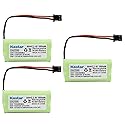 3 Packs Cordless Home Phone Battery for Uniden BT1008 B
