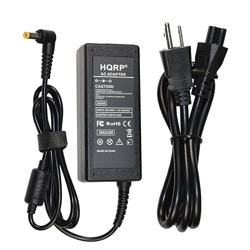 HQRP 19V AC Adapter Compatible with Acer S231HL S232HL S202HL S242HL G246HYL S271HL ADP-40PH-BB DA-40A19 LCD Monitor S242HLbid ET.FS2HP.001 LED LCD…