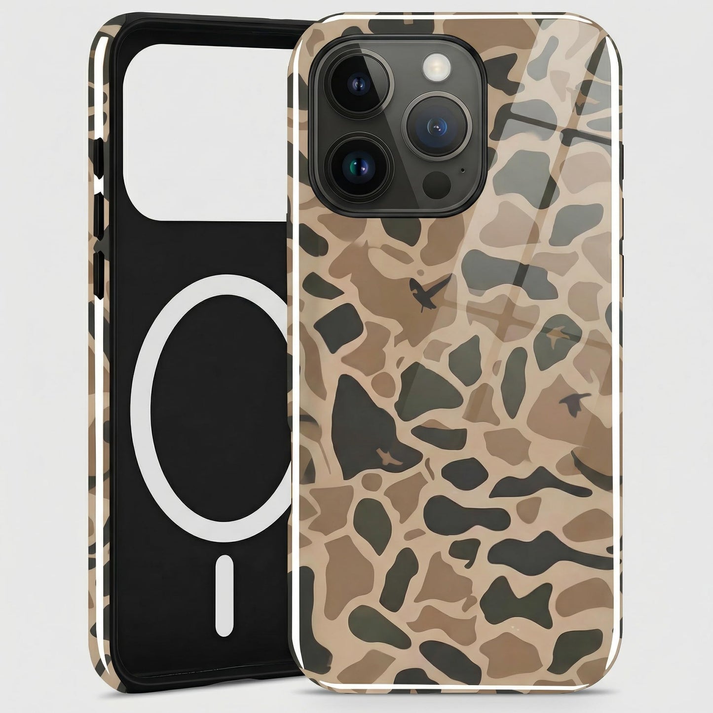 Hng Kiang Hu for iPhone 12 Pro Max Case 6.7 inch, Cute Waterfowl Brown Hunting Camo Camouflage Duck Hunters Boys man Phone case (for iPhone 12 Pro
