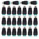 25Pcs RCA Plugs Cable Audio Adapter Screws Phono RCA Female Plug to AV Screw Terminal Audio Video Connector Adapter Wire RCA Adapte for Speaker Wire