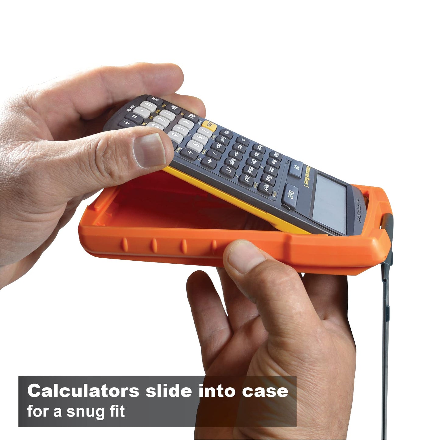 Calculated Industries 5032-4 Armadillo Gear Hard Protective Calculator Case in Orange