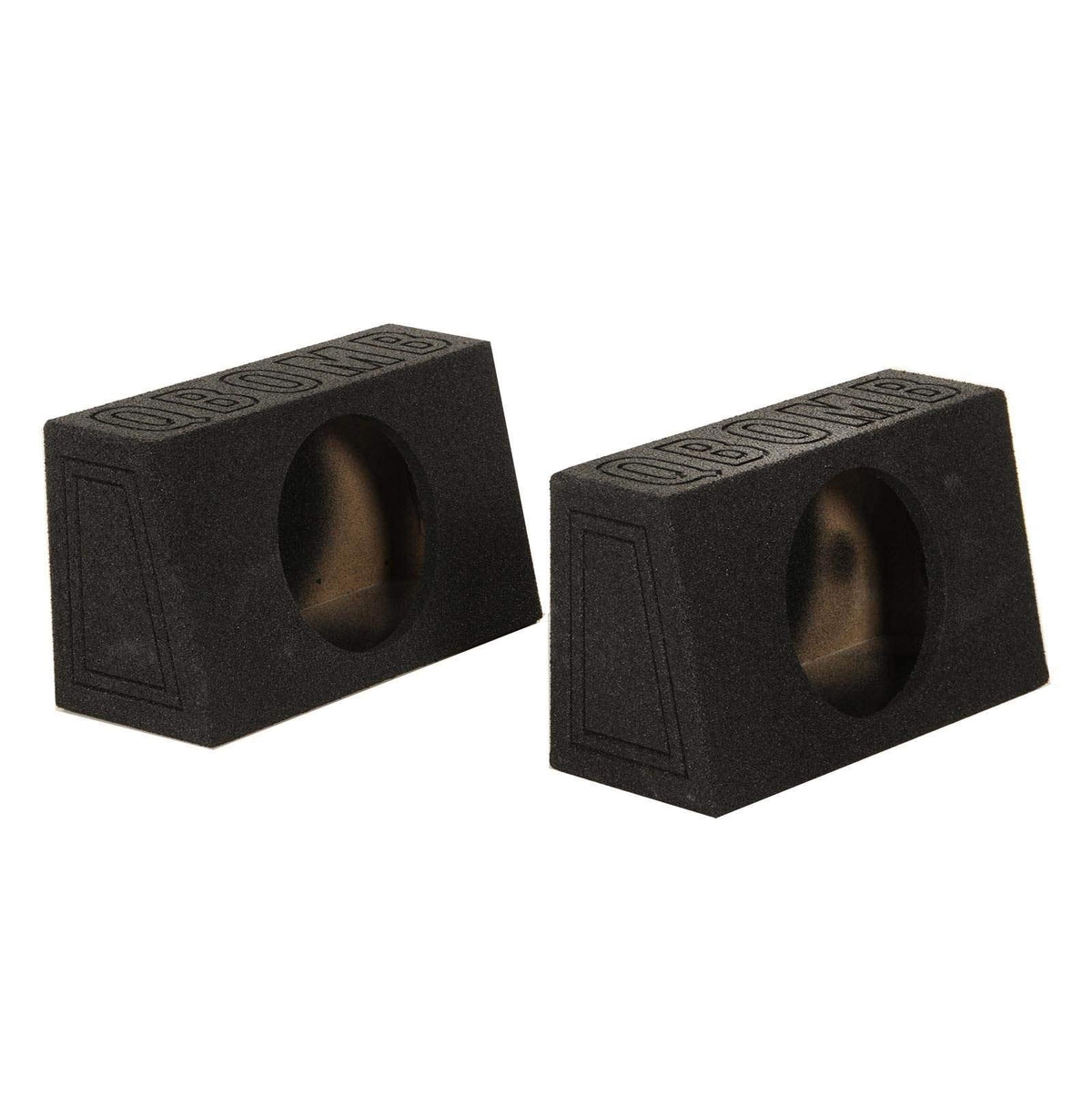 Q Power QBomb Single 12 Inch Sealed Subwoofer Sub Boxes Bedliner Spray, 2-Pack
