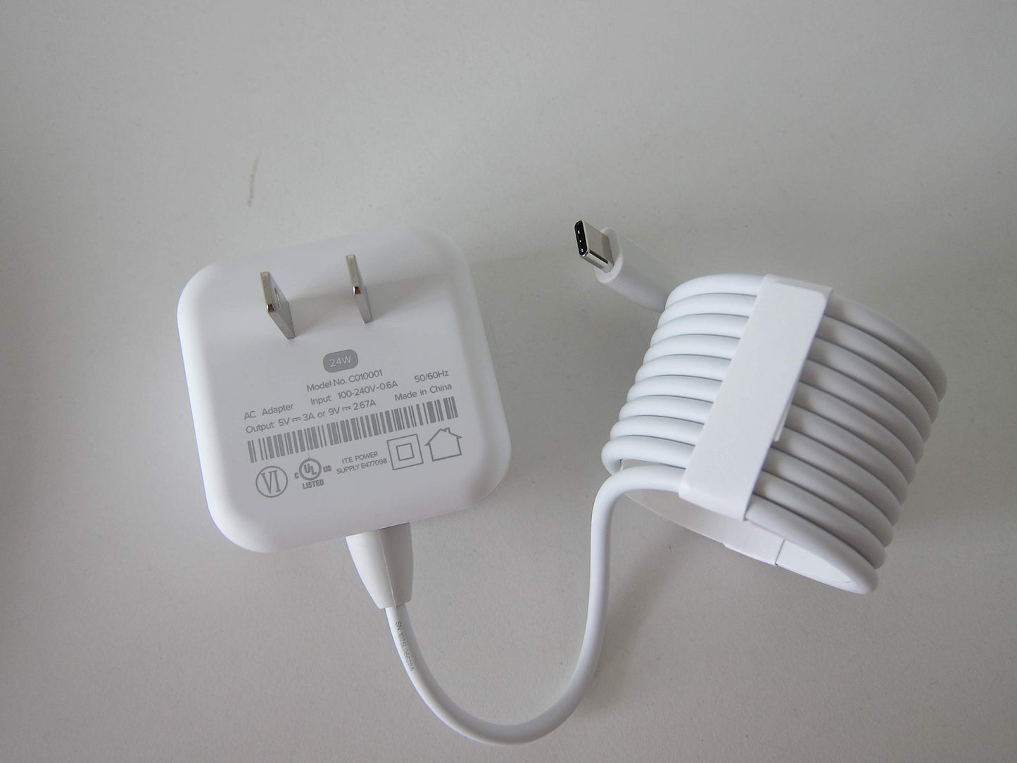 C010001 USB-C 5V 3A or 9V 2.67A 24W Replacement Power Adapter for eero Pro 6 Mesh WiFi & More