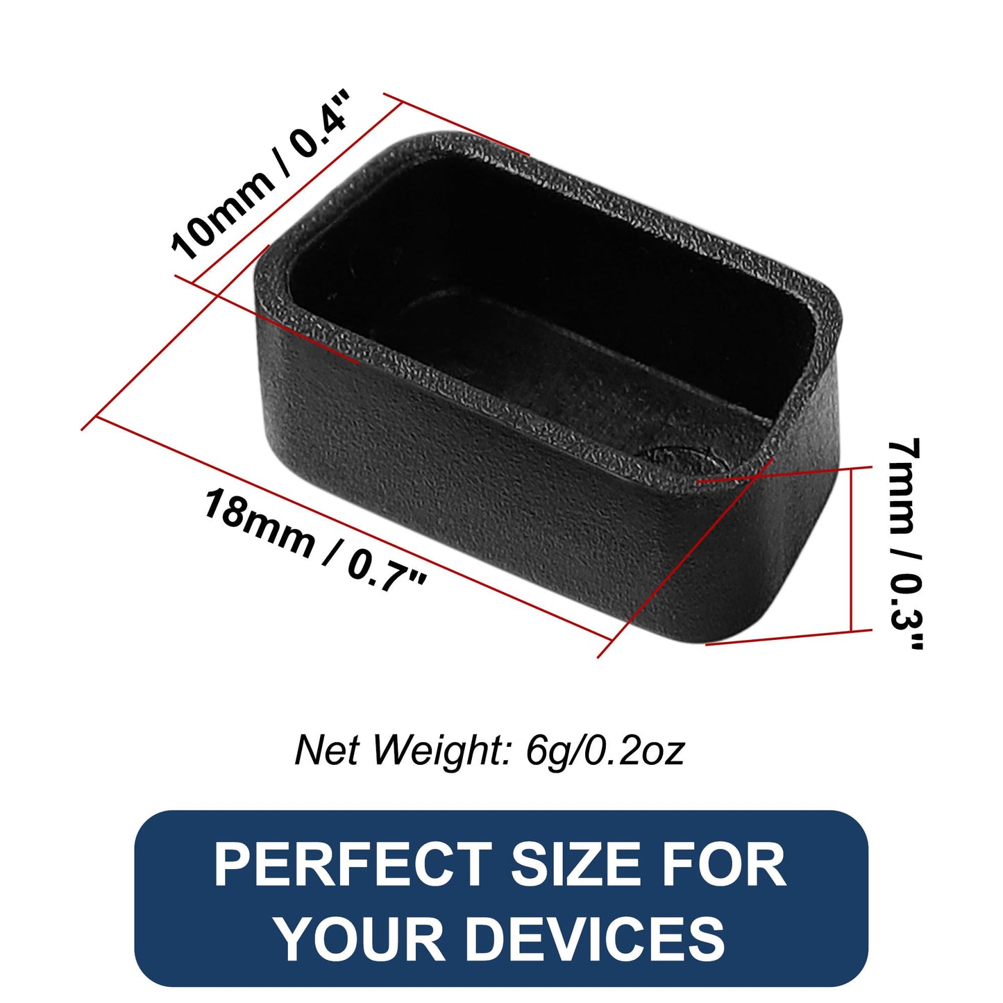 UXCELL 10Pcs Black PE VGA Port Cover, Dustproof, Easy to Use, Computer, Laptop & Notebook