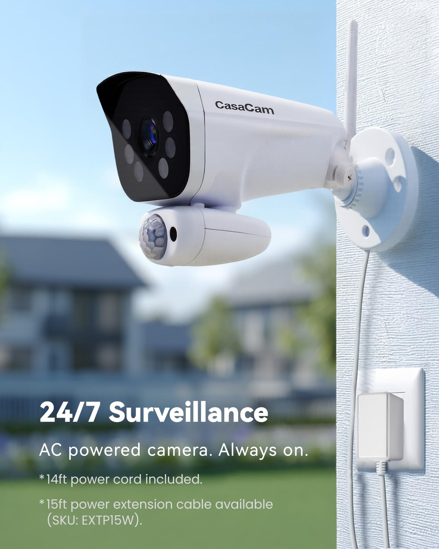 CasaCam GuardianCam Pro | 2K Wireless Security Camera System, 10.1” Touchscreen Monitor | Indoor/Outdoor Surveillance, No Monthly Fees, AI Detection