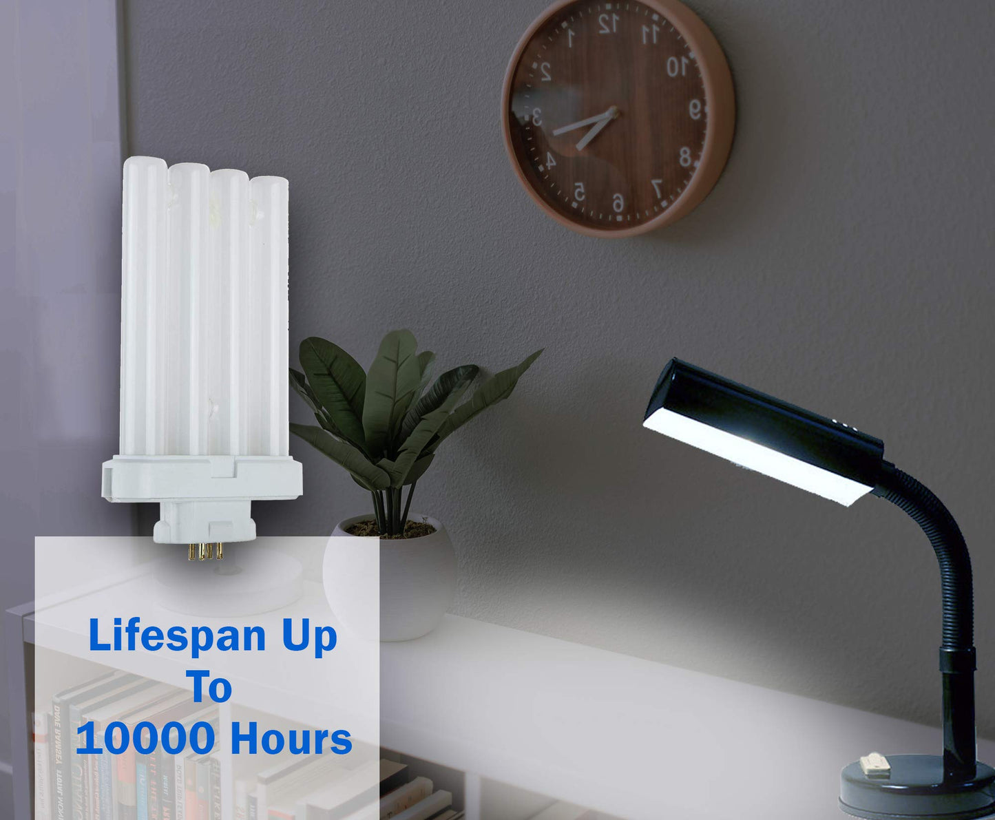 LABORATE LIGHTING Fluorescent Light Tube, FML27 4 pin Base Light Bulb, 27 watt, 6500K, Light At 1500 Lumens, (3)