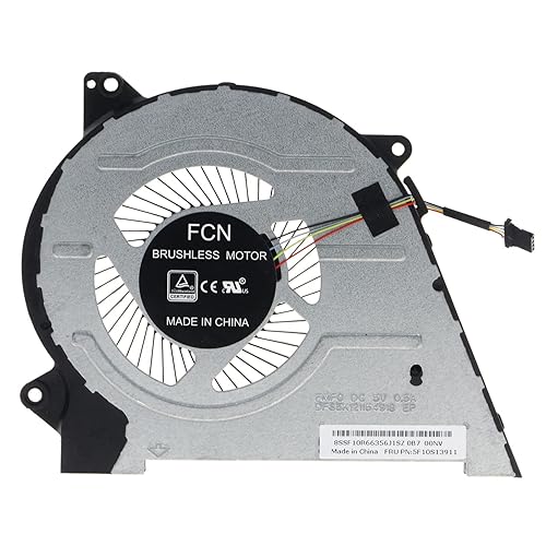 TRADOCK CPU GPU Cooling Fan 2.5W 5V 3.6E+3RPM 4E+1dB 82um 0.082mm 3-Pin Forced Air Cooling Fan Compatible with Lenovo IdeaPad Flex 5 14IIL05 14ITL05