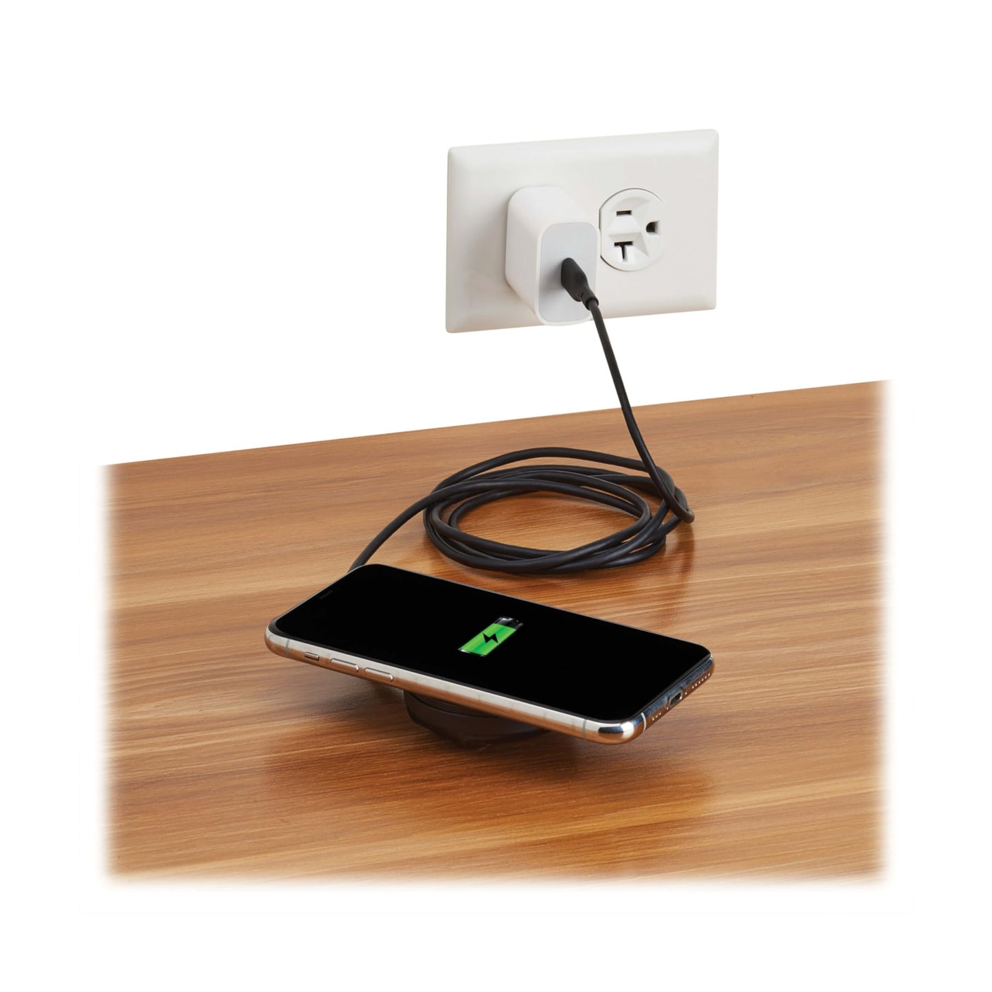 Eaton Tripp Lite Series Wireless Charger Pad, 10W Magnetic Phone Charging Pad, QI-Enabled Phone Compatible for iPhone & Android, 5ft Cable, Black