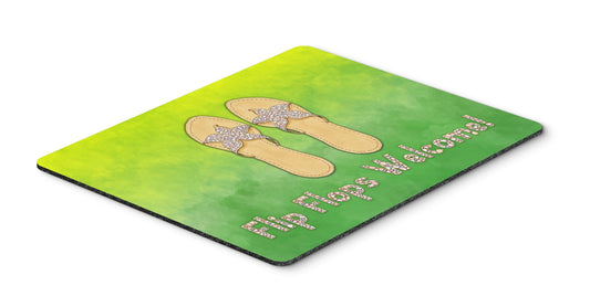 Caroline's Treasures BB7454MP Flip Flops Welcome Mouse Pad, Hot Pad or Trivet for Home Office Gaming Working Computers Laptop Mouse Mat,Washable Large