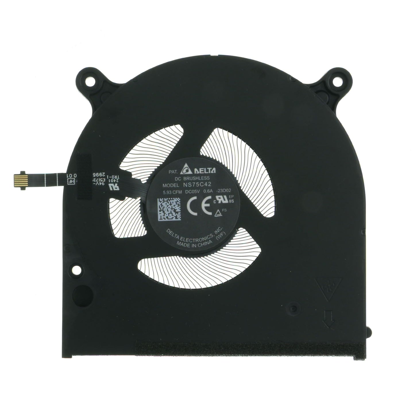 06P46H 0JTNN3 Replacement CPU+GPU Cooling Fan for Dell XPS 16 9640 F966V NS75C41-23D01 023.100VQ.0001 8GVMH NS75C42-23D02 023.100VR.0001