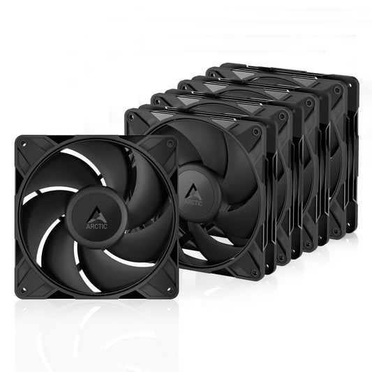 ARCTIC P14 Pro PST, 5 Pack - Powerful Premium Fan, 140 mm PWM Fan with Y-Cable Splitter, 400-2500 RPM, 0 RPM <5% PWM, Fluid Dynamic Bearing, 4-Pin