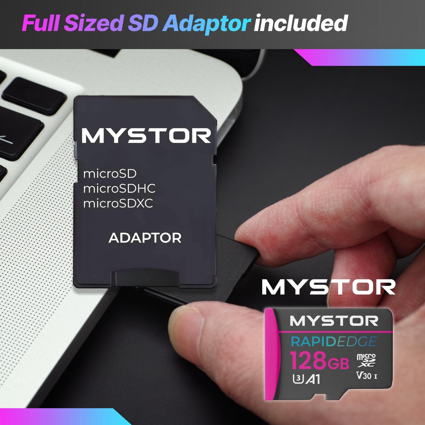 Mystor 128GB Micro SD Memory Card for Samsung A13, A23, A33, A12, A22, A32, A11, A21, A31, A41, A51, A52, A53 Micro SD Card for Samsung Phone
