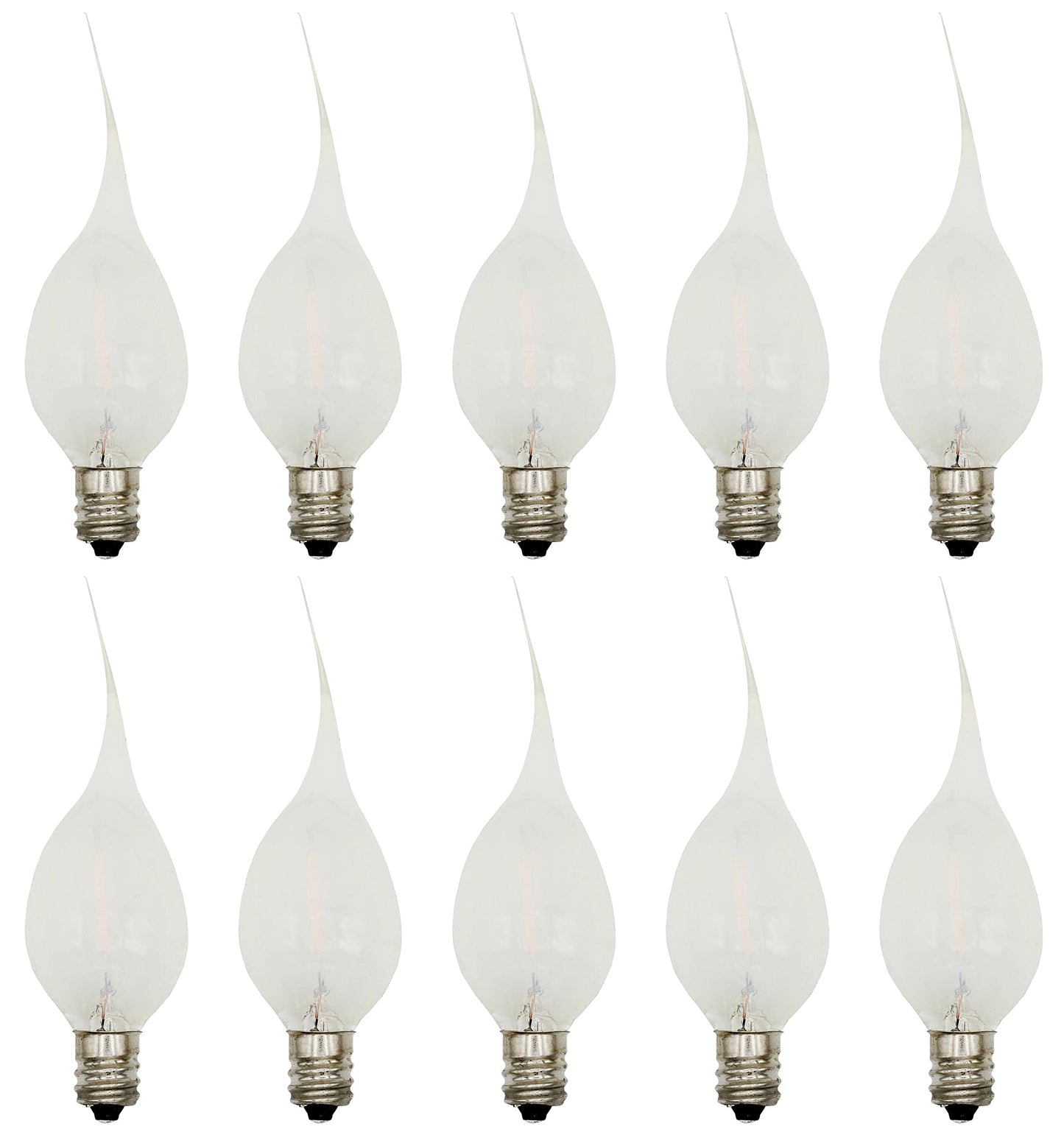 Creative Hobbies Silicone LED Night Light Bulbs, C7 Replacement Light Bulbs - 0.7W Equivalent to 4W 5W 6W 7W Incandescent, White Warm 2700K, Christmas