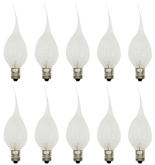 Creative Hobbies Silicone LED Night Light Bulbs, C7 Replacement Light Bulbs - 0.7W Equivalent to 4W 5W 6W 7W Incandescent, White Warm 2700K, Christmas