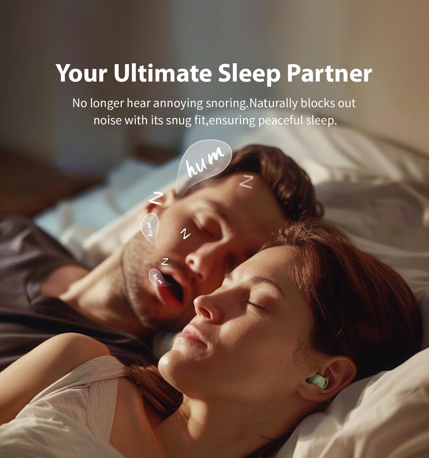 Invisible Sleep Headphones, Sleeping Earbuds for Side Sleepers (Green)
