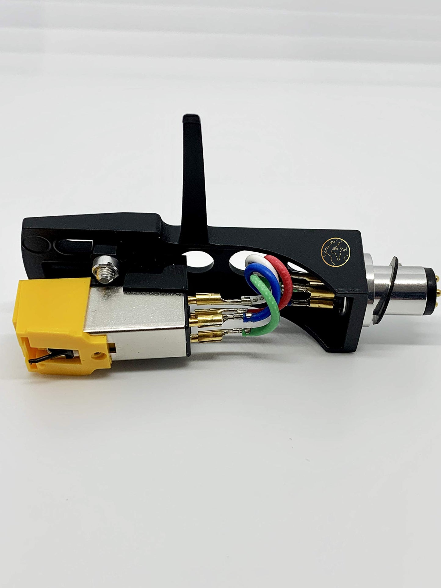 Cartridge and Stylus, AT91 Original needle and Black Headshell with mounting bolts for Stanton T120, T60, T80, T90, T62, T92, ST150, T92 usb, ST100