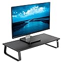 VIVO Monitor and Laptop Stand, 24 inch Desktop Riser, Black, STAND-V000D