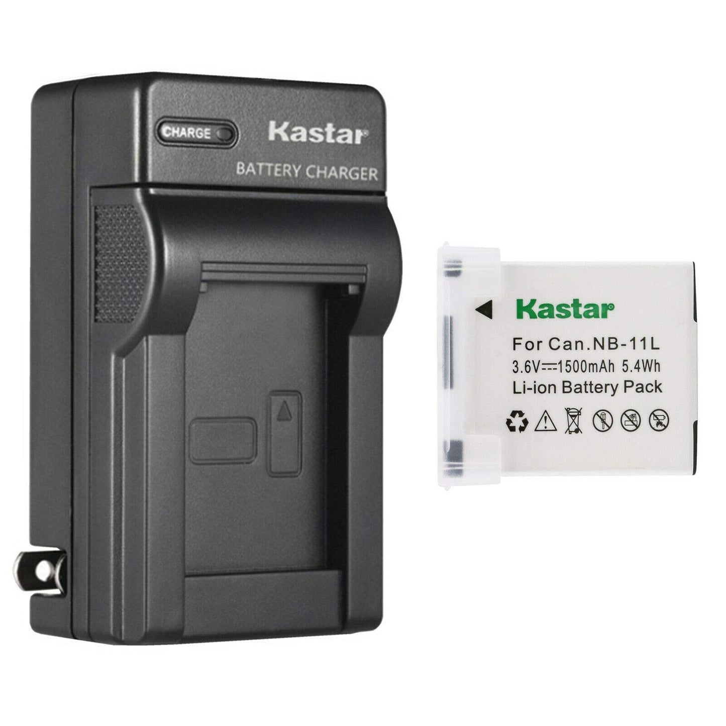 Kastar 1-Pack Battery and AC Wall Charger Compatible with Canon ELPH 170 IS, ELPH 180, ELPH 190 IS, ELPH 320 HS, ELPH 340 HS, ELPH 350 HS, ELPH 360