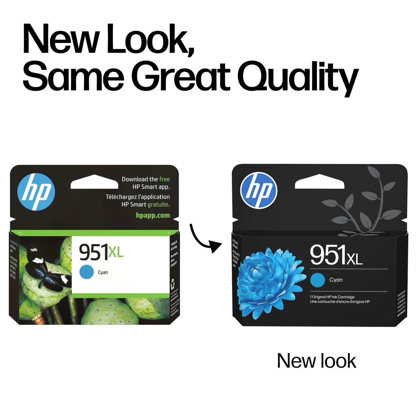 HP 951XL Cyan High-Yield Ink Cartridge | Works with OfficeJet 8600, Pro 251dw, 276dw, 8100, 8610, 8620, 8630 | Eligible for Instant Ink | CN046AN