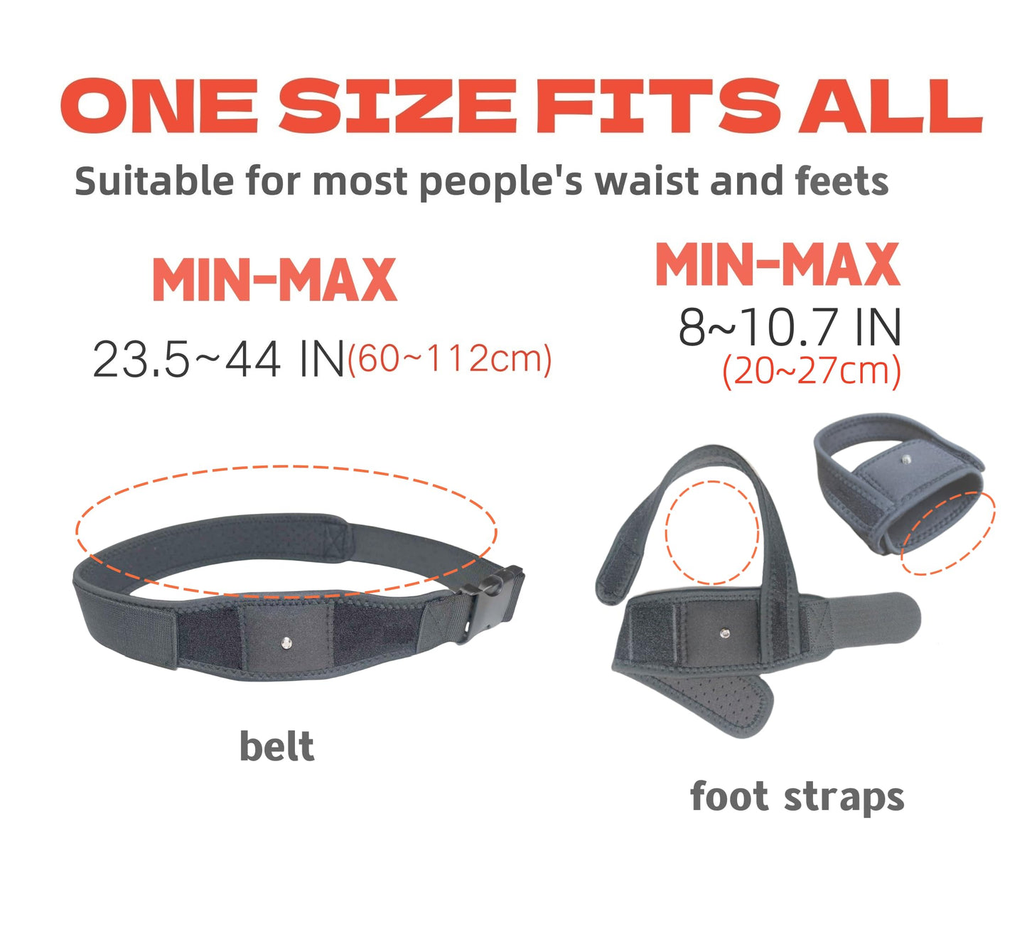 Jadery VR Tracker Straps Waist+Feets 3 in1(New Model for 2024), for Vive Tracker, Ultimate Tracker, Tundra Tracker -Full Body Tracking Belt in VR