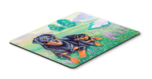 Caroline's Treasures 7141MP Rottweiler Mouse Pad, Hot Pad or Trivet for Home Office Gaming Working Computers Laptop Mouse Mat,Washable Large Mousepad