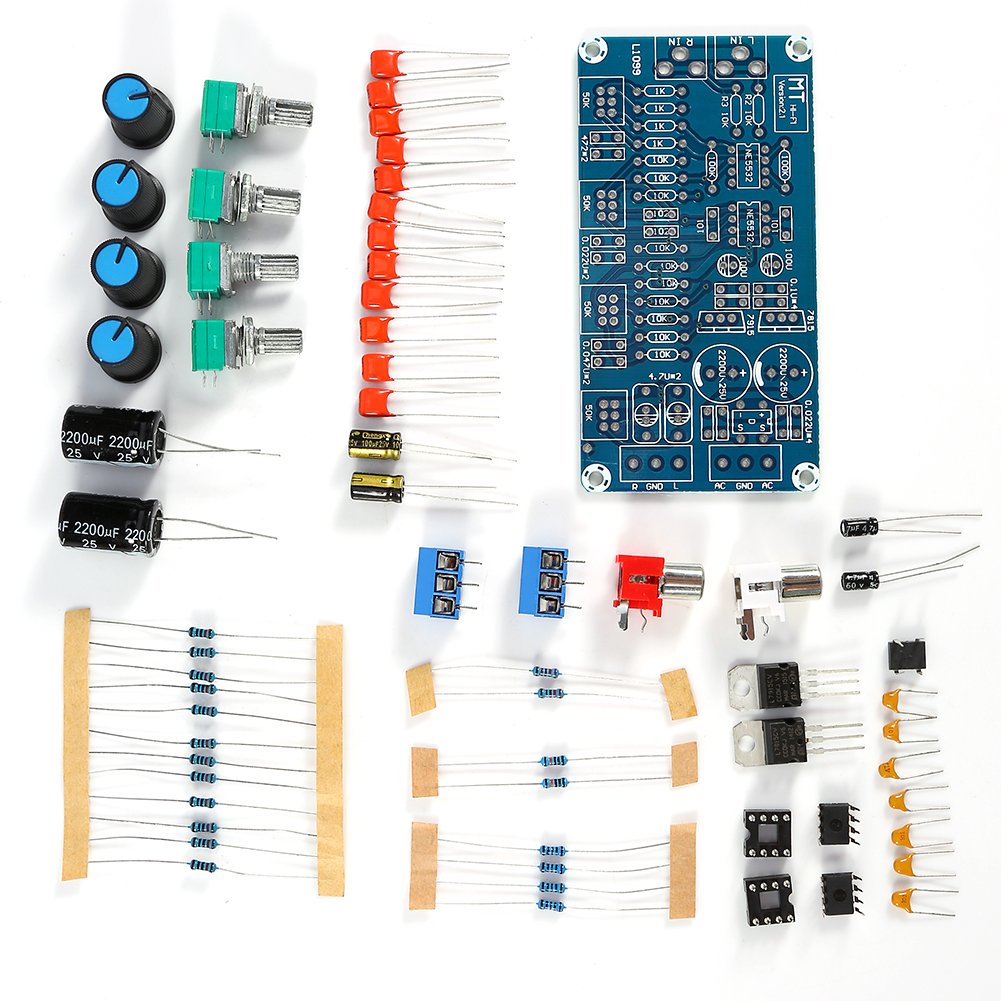 Assembled NE5532 OP-AMP HiFi Amplifier Volume Tone EQ Control Board Preamplifier DIY Kits