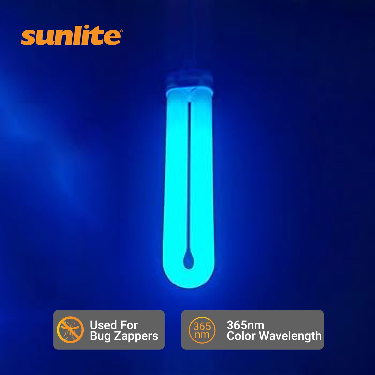 SUNLITE 40487-SU FUL40T8 Fluorescent Black Light Bulbs, 40 Watts, GX10q 4-Pin Base, UV Light, 365nm Color Wavelength, 5,000 Hour Life Span, Perfect