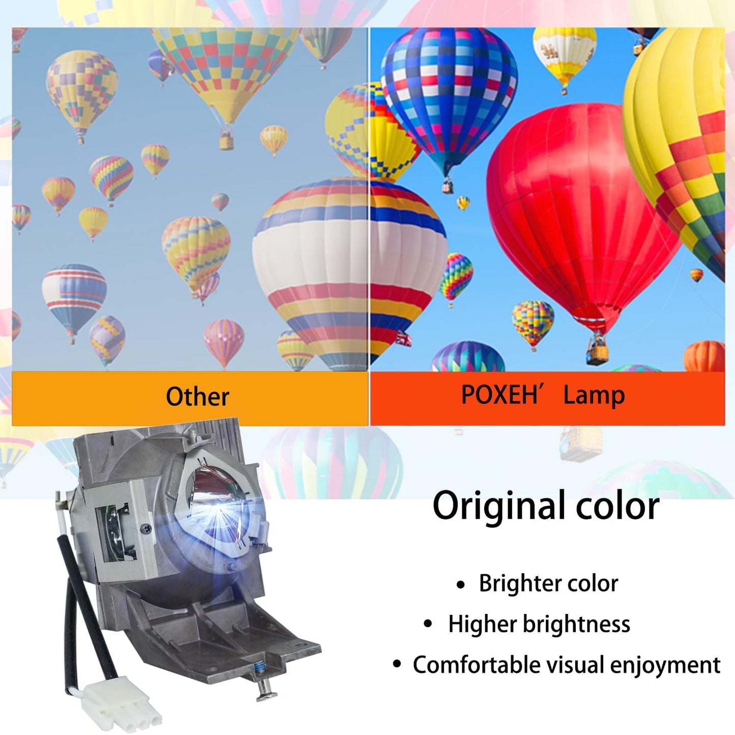 PXOEH A+ Quality RLC-117 Replacement Projector Bulb Lamp for Viewsonic PG705HD PG705WU PX727-4K PX747-4K with Housing