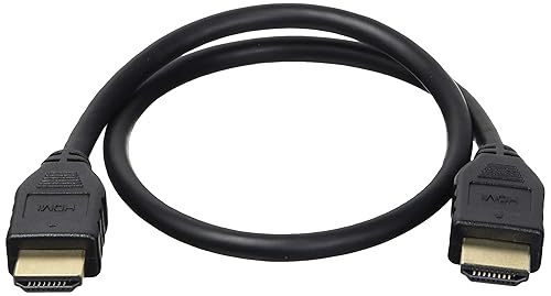 Monoprice HDMI Cable - 1.5 Feet - Black (3 Pack) High Speed, 4K@60Hz, HDR, 18Gbps, YCbCr 4:4:4, 32AWG, CL2, Compatible with UHD TV and More