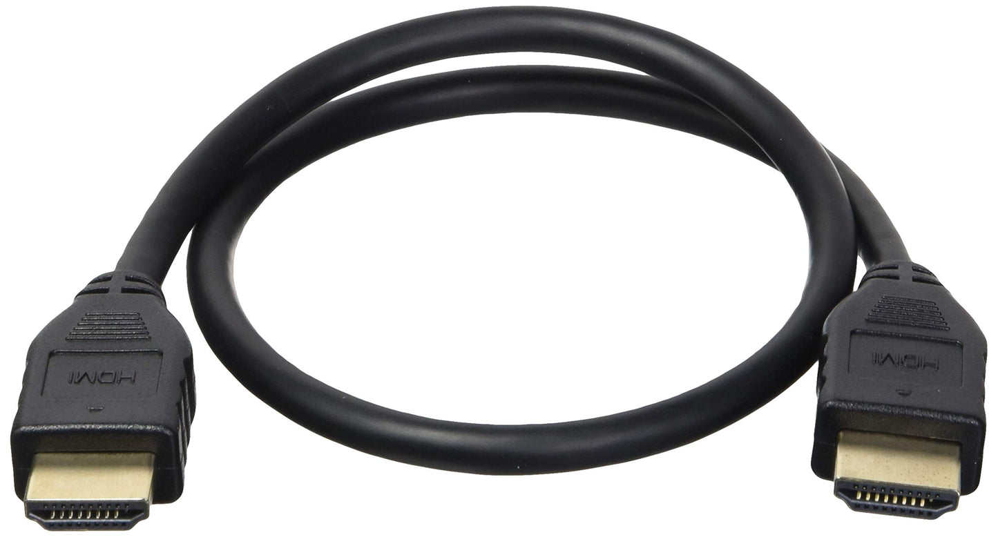 Monoprice HDMI Cable - 1.5 Feet - Black (3 Pack) High Speed, 4K@60Hz, HDR, 18Gbps, YCbCr 4:4:4, 32AWG, CL2, Compatible with UHD TV and More