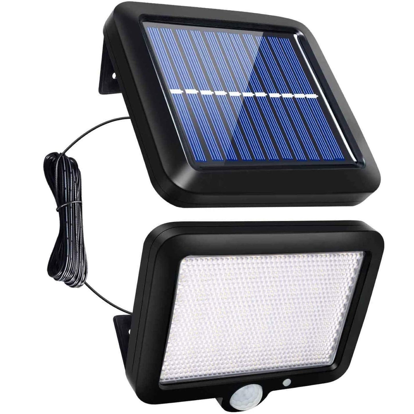AOZBZ Solar Power Wall Light, Outdoor Motion Sensor Light 56 LEDs Securtiy Night Light Separable Solar Panel Light for Patio Yard Deck Garage Driveway