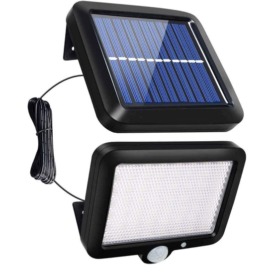 AOZBZ Solar Power Wall Light, Outdoor Motion Sensor Light 56 LEDs Securtiy Night Light Separable Solar Panel Light for Patio Yard Deck Garage Driveway