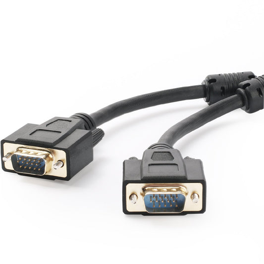 Postta VGA to VGA Cable (10 Feet) HD15 Male to Male Monitor Cable with Ferrites